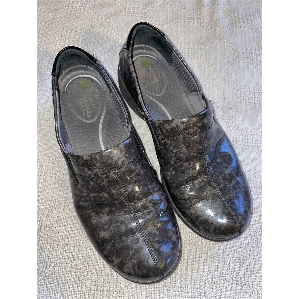 Dansko Work Wonders Work Shoes Womens  Sz  39 U.S. 8 Medium Gray Leather Slip On